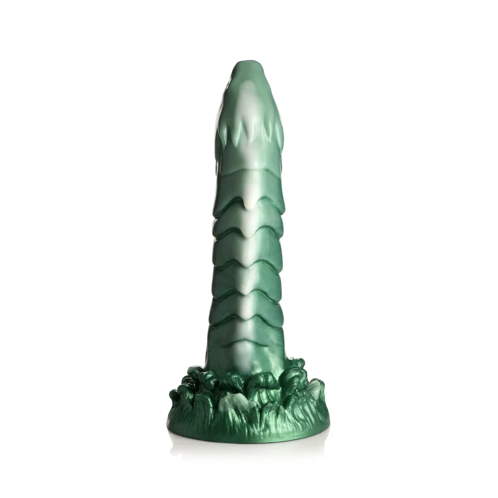 Creature Cocks Cockness Monster Lake Creature Iridescent Green Silicone Dildo