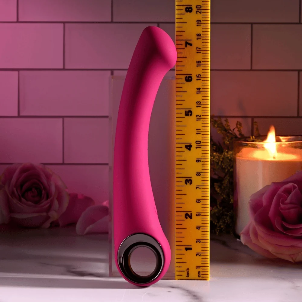 Evolved Pleasure Curve Pink G-Spot Vibrator with Flexible Shaft
