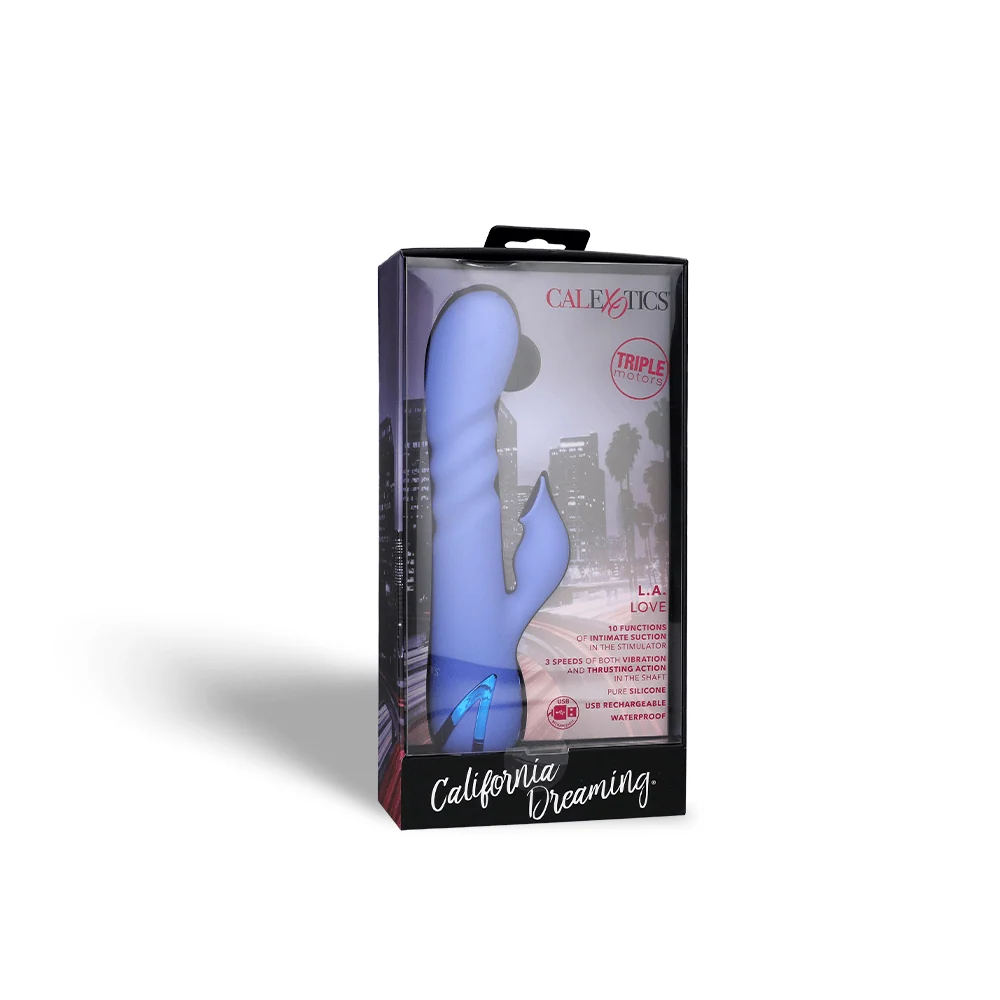 California Dreaming L.A. Love Suction Massager with Thrusting Shaft