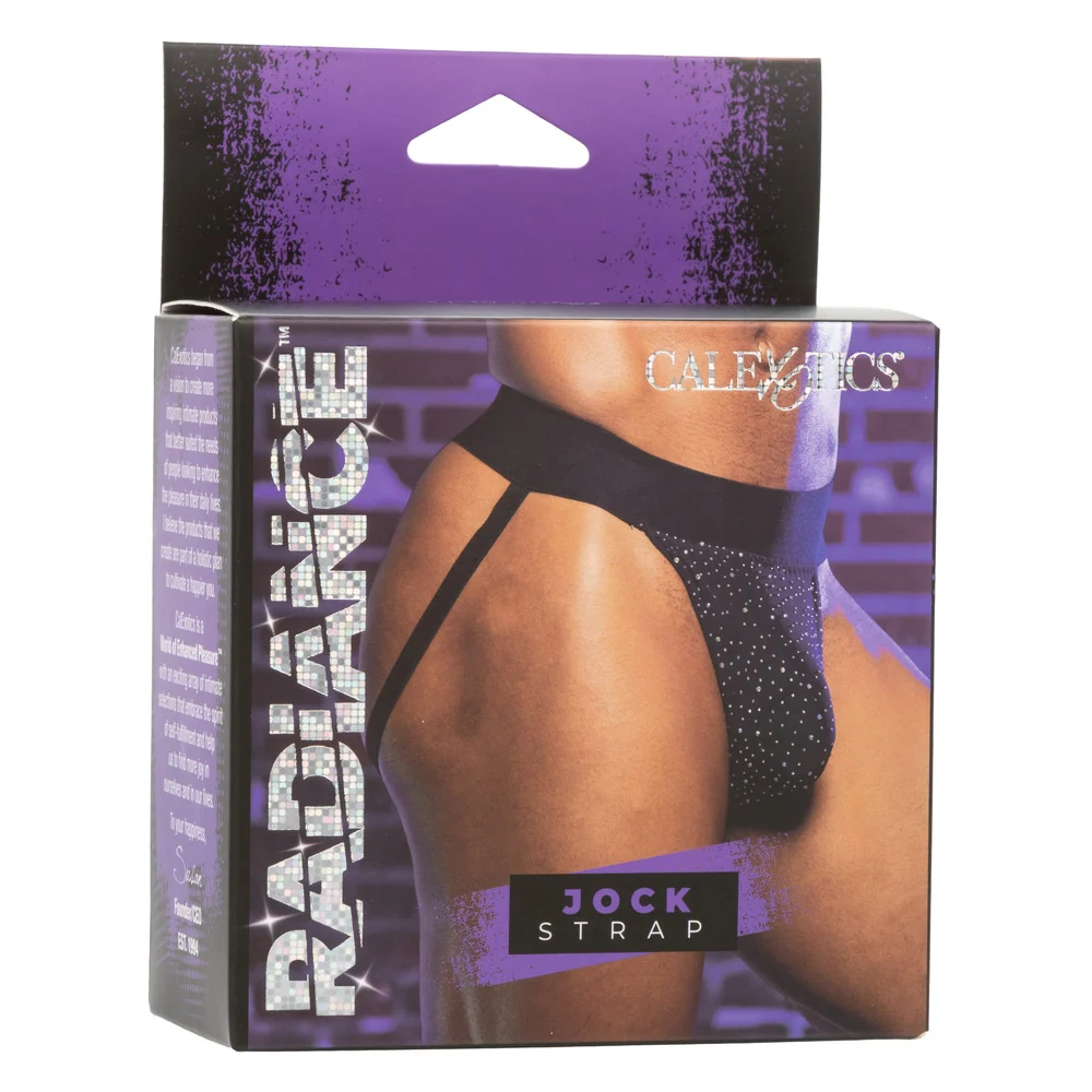 Radiance for Him Jock Strap with Breathable Mesh and Rhinestones
