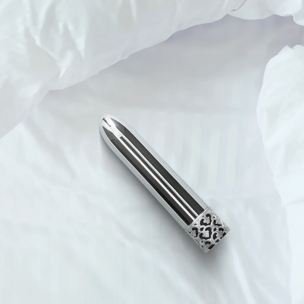 Royal Gems Shiny Slim Metal Rechargeable Vibrator