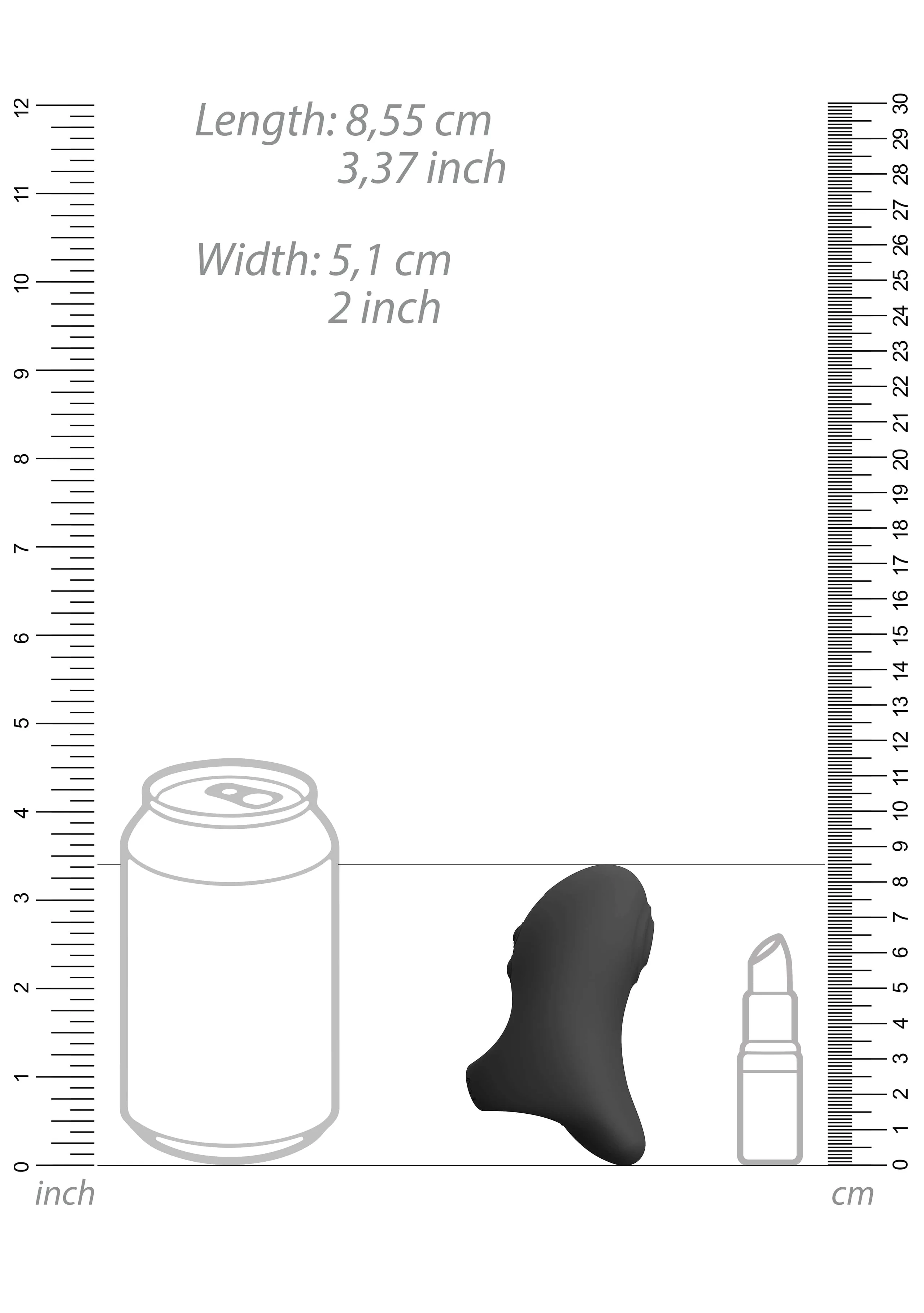 Vive Hana Black Ergonomic Clitoral Finger Vibrator
