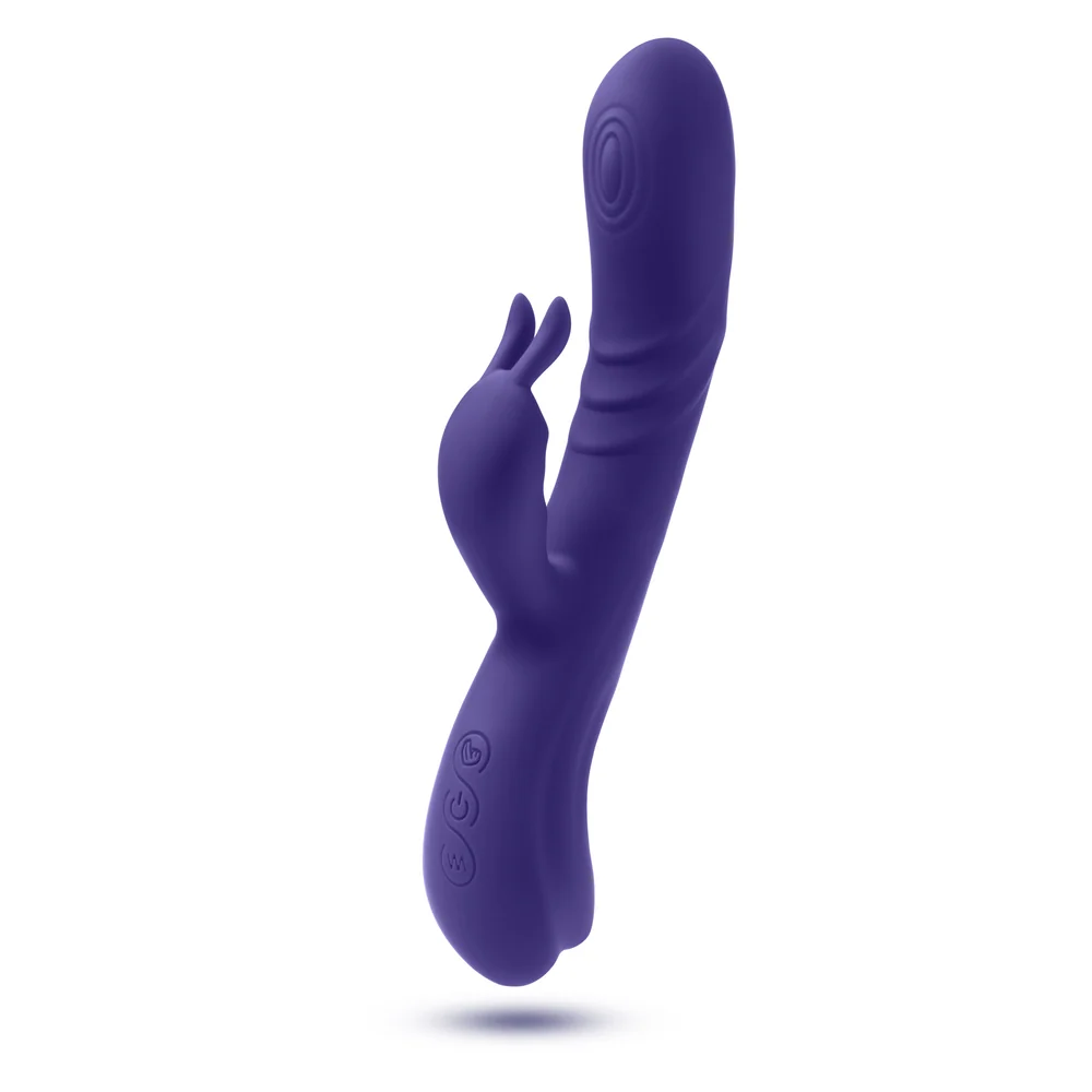 Blush Harper Midnight Rabbit Vibrator with Come-Hither G-Spot Motion