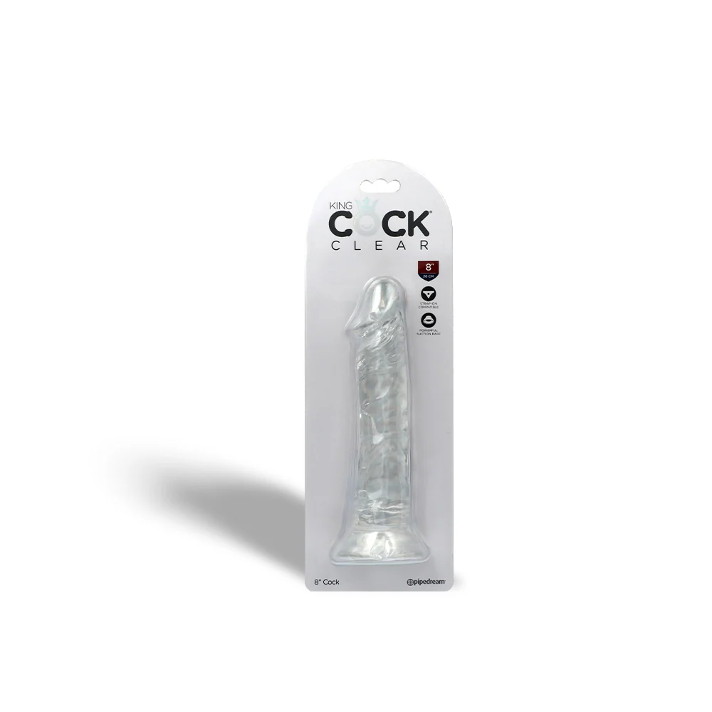 King Cock Clear Cock Dildo with Suction Cup Base
