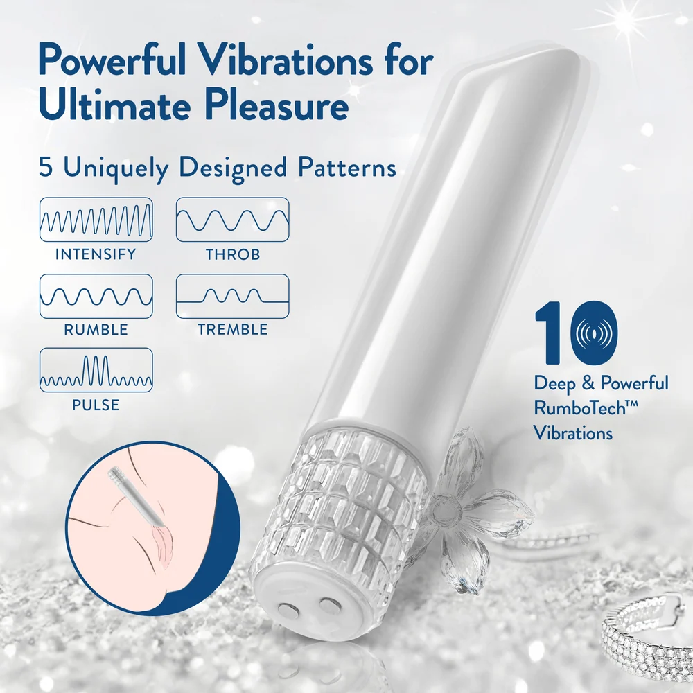 Blush Oh My Gem Bold Diamond Bullet Vibrator with Angled Precision Tip