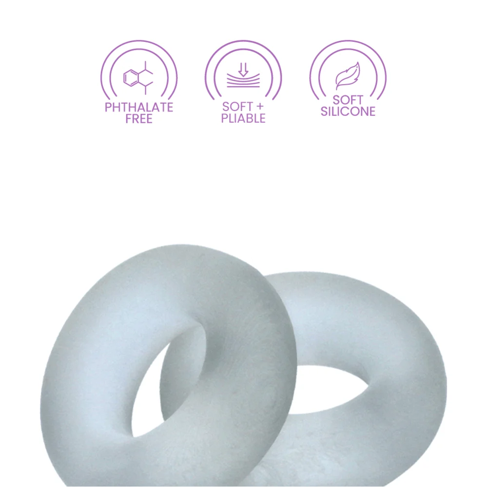 Hunky Junk Stiffy 2-Pack Firm Grip Cockrings That Will Not Roll