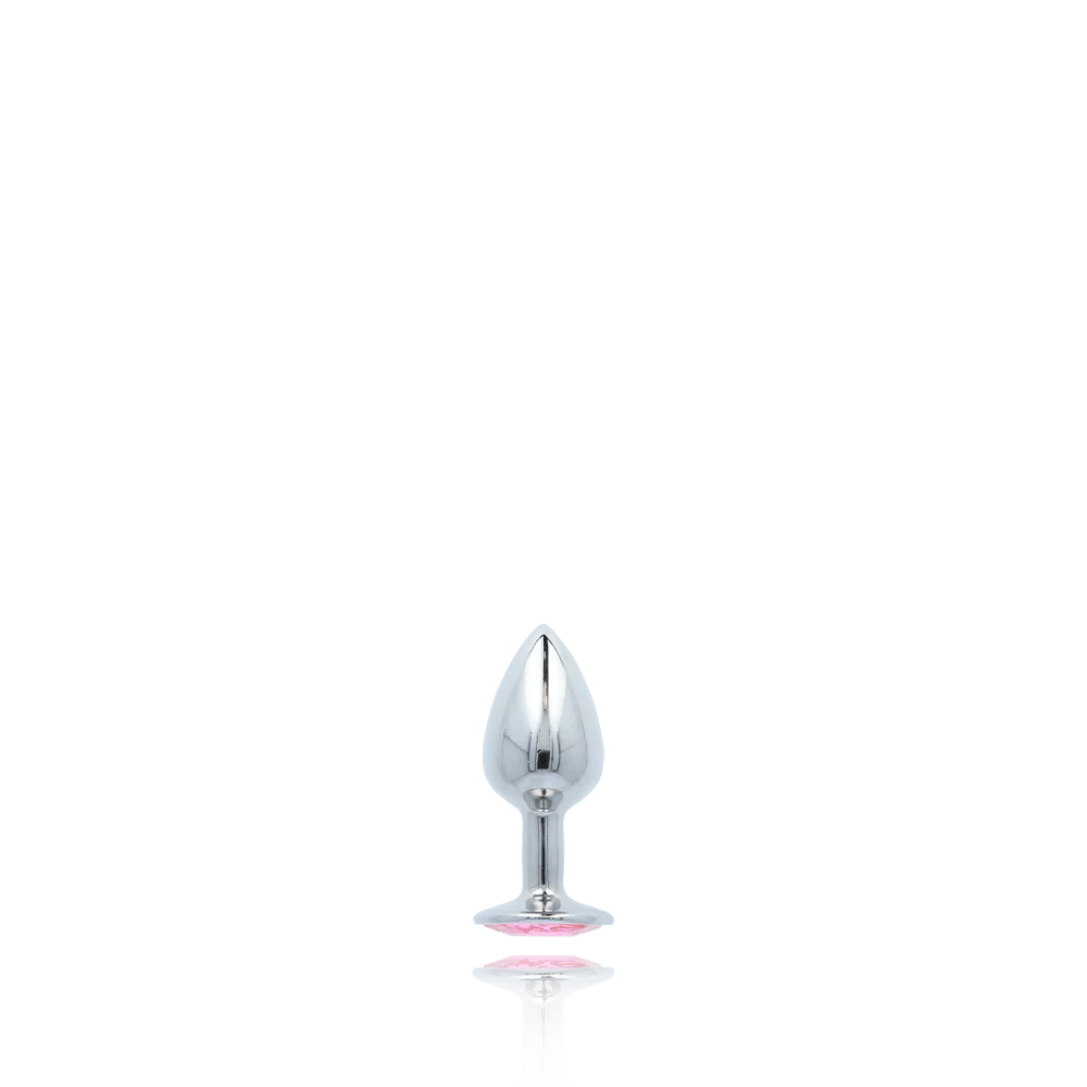 Booty Sparks Gem Anal Plug in Weighted Silvery Aluminum