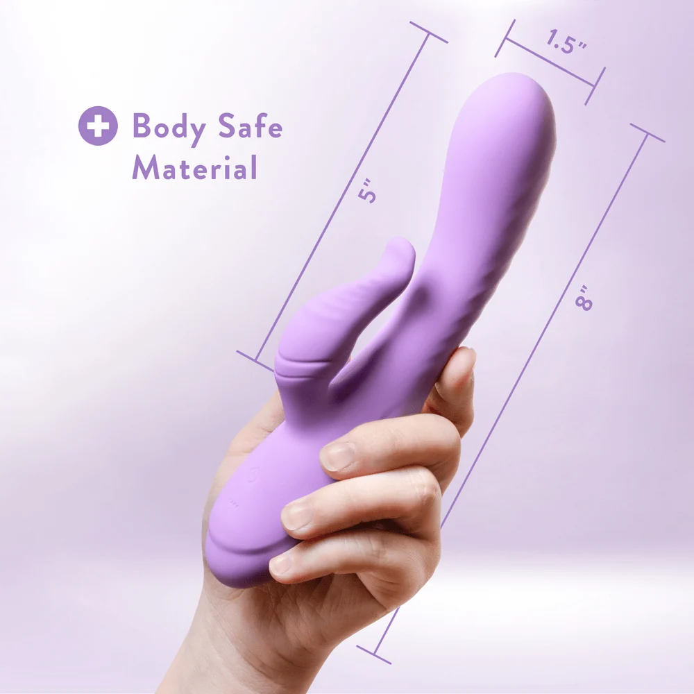 Blush Evelyn Purple Rabbit Vibrator with 10 Vibration Modes