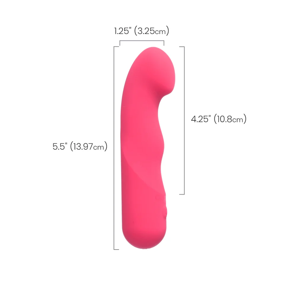 Pixies Curvy Rechargeable Vibrator with Flexible Angled Tip and 10 Speeds