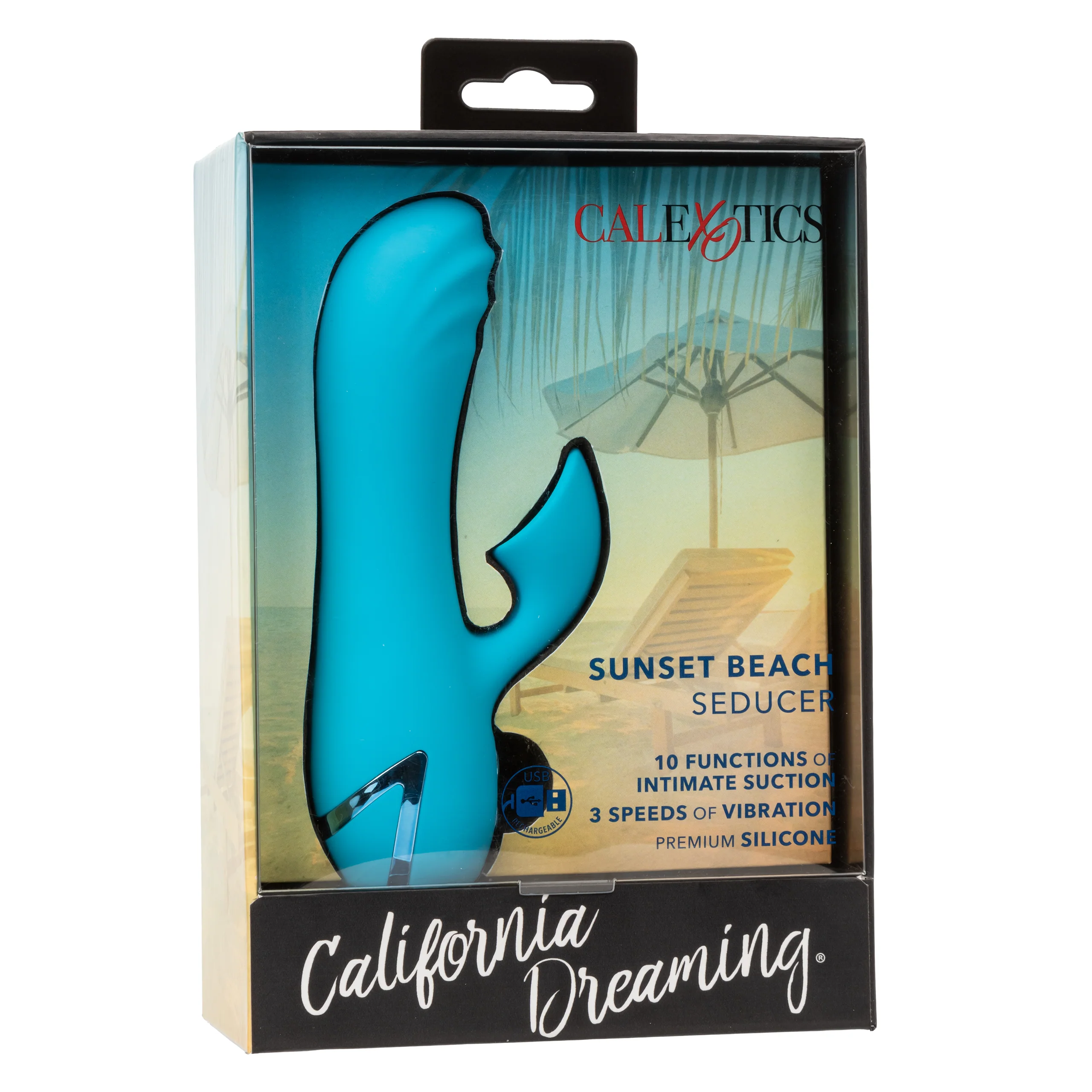 California Dreaming Sunset Beach Seducer Vibrator with Suction