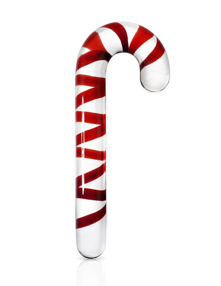 Icicles No 59 Handblown Glass Candy Cane Dildo