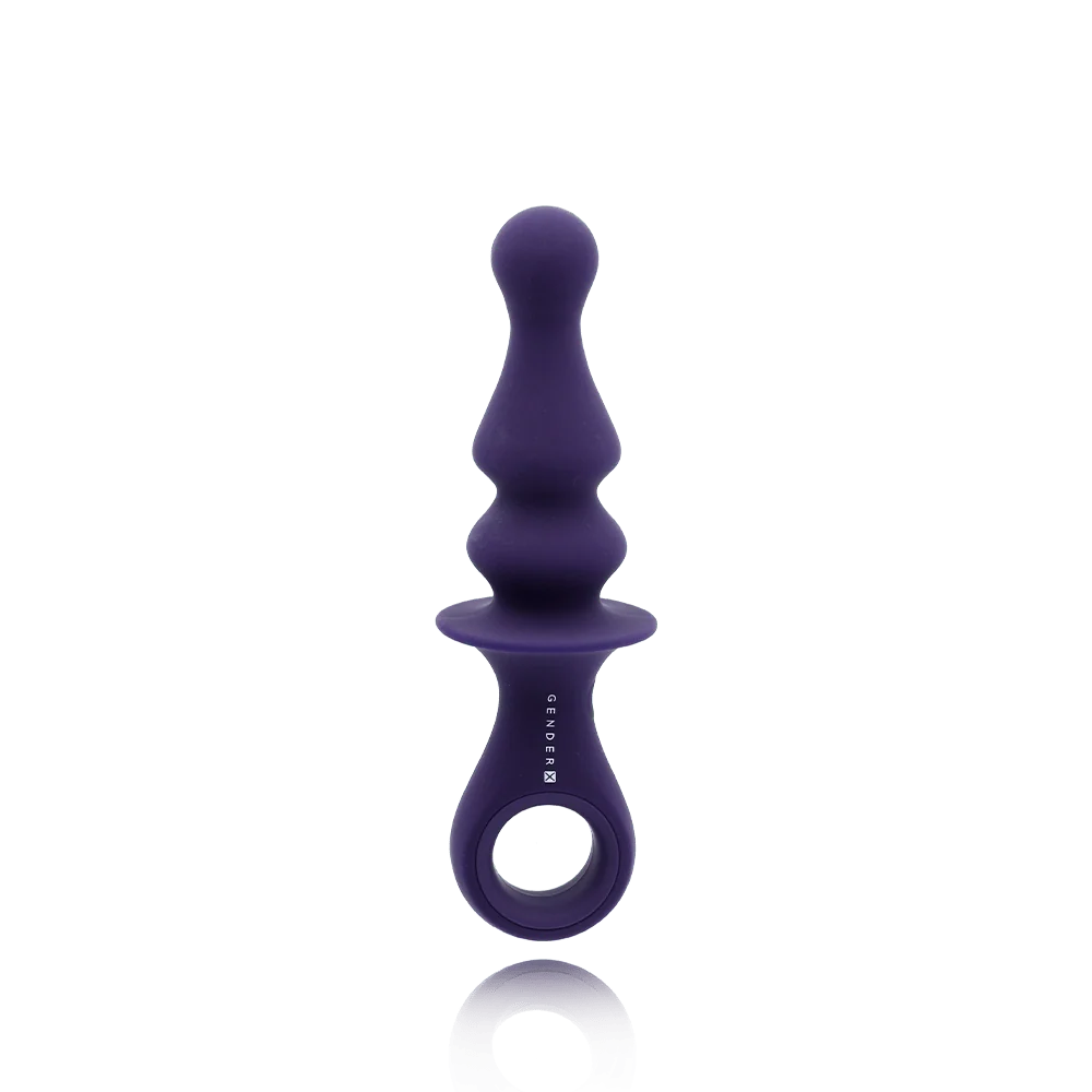 Gender X Ring Pop Vibrating Plug with Finger Loop Handle