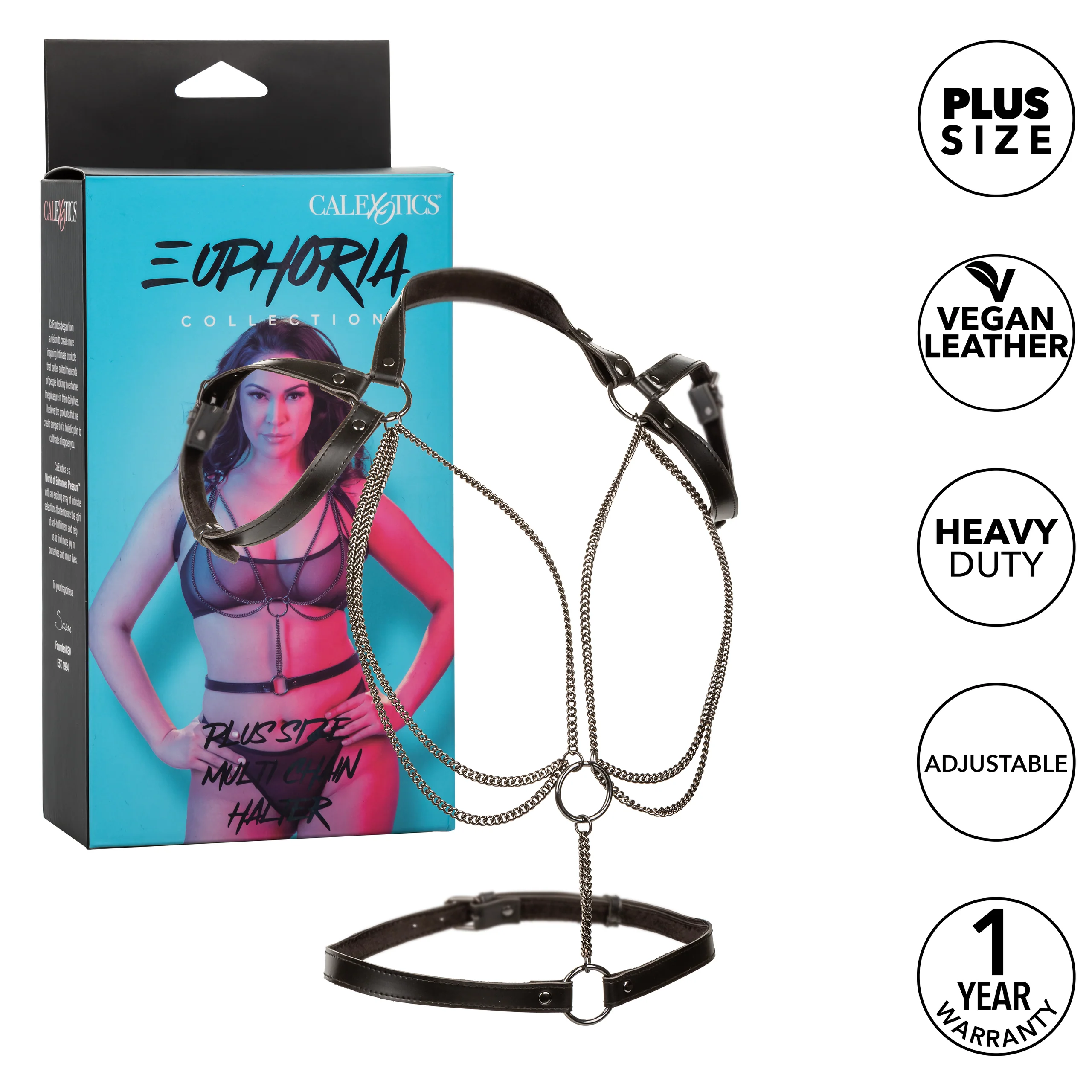 Euphoria Collection Plus Size Multi Chain Halter Harness