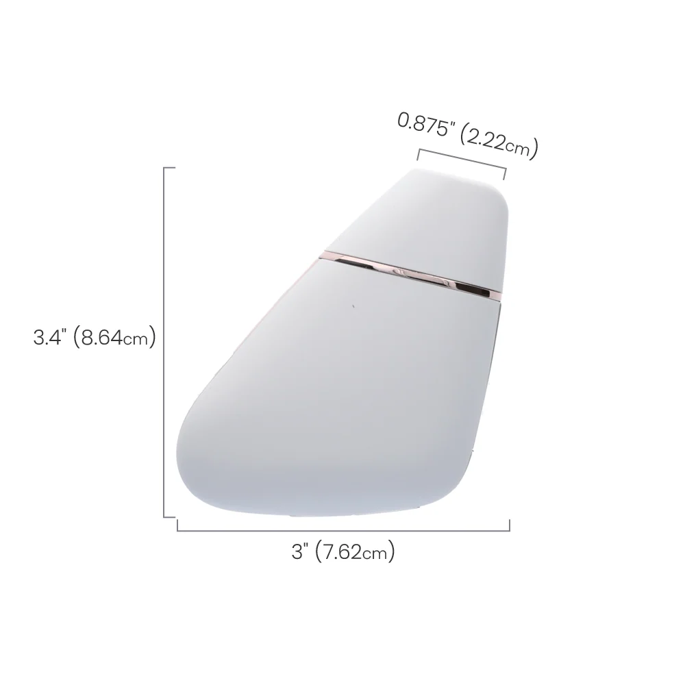 Satisfyer Love Triangle 阴蒂振动器，白色款，带压力波功能