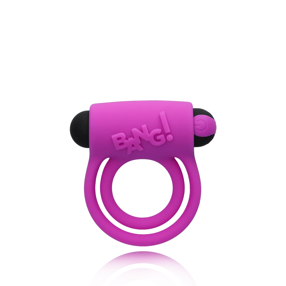 Bang! Remote Control Cock Ring With Two Stretchy Silicone Rings