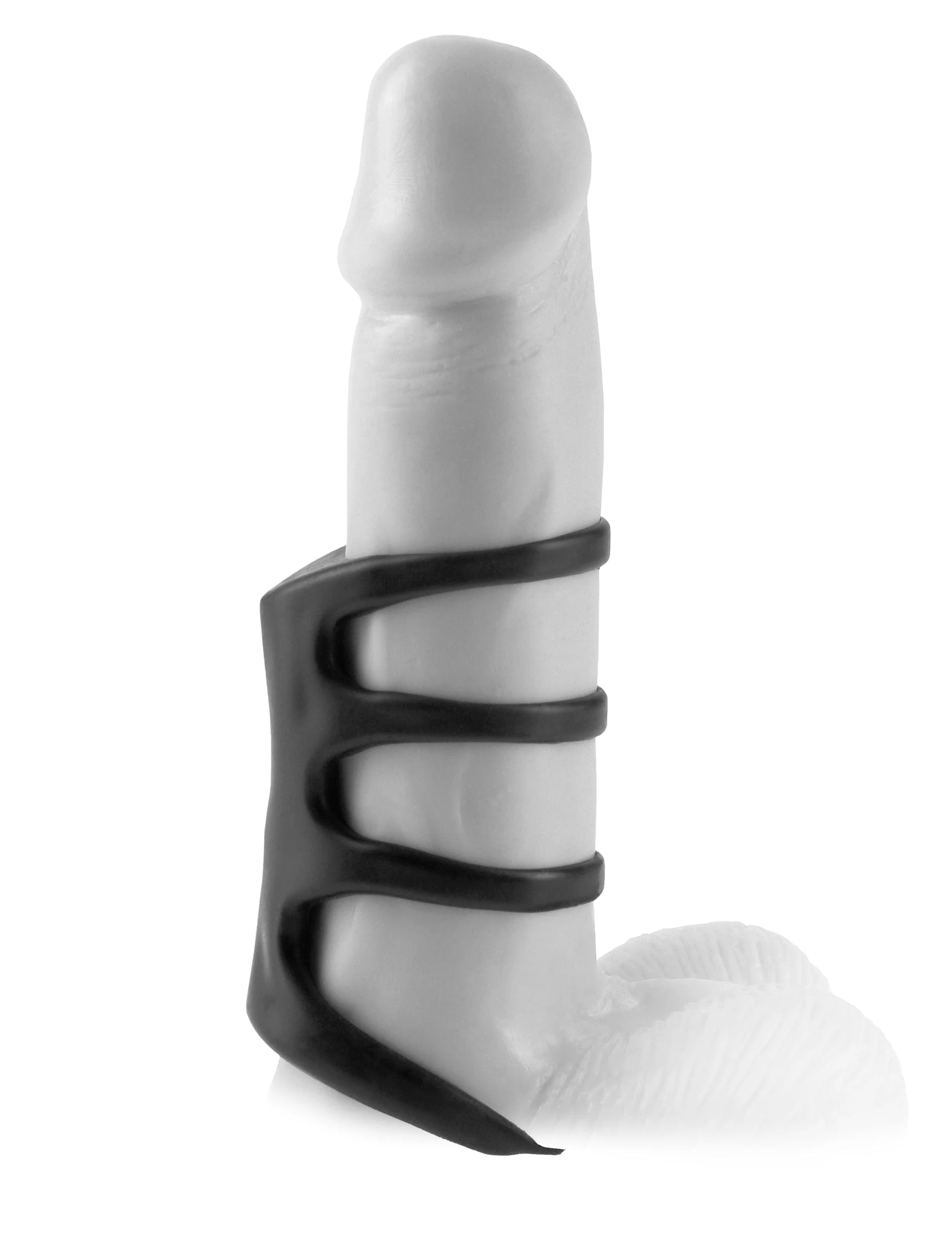 Fantasy X-Tensions Vibrating Powercage Erection Enhancer in Black