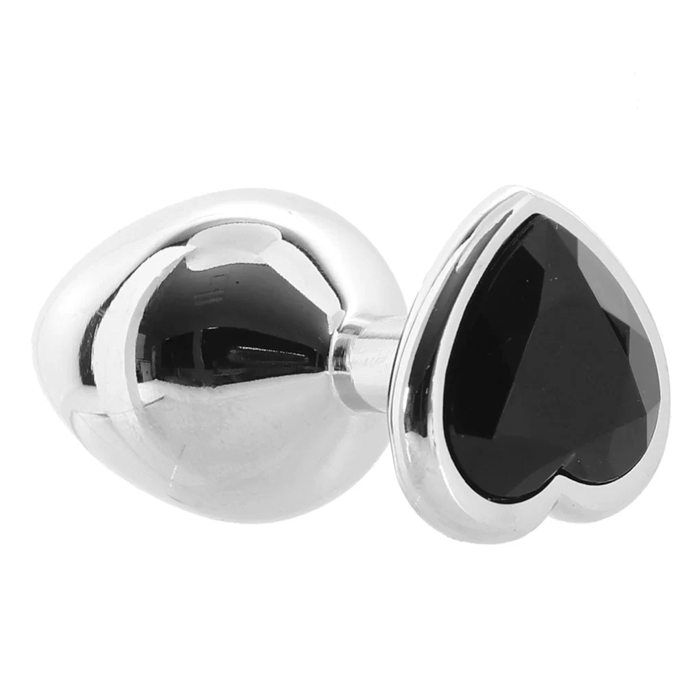 Booty Sparks Heart Gem Anal Plug in Lightweight Aluminum