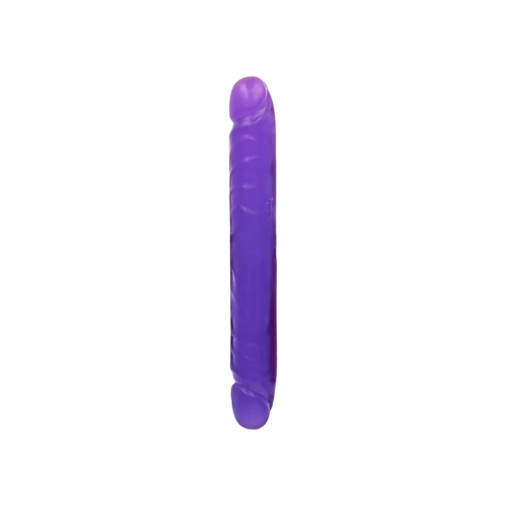 Doc Johnson Crystal Jellies Jr Double Dong Soft Flexible 10 Inch Classic