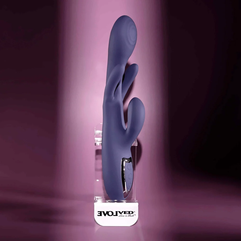 Evolved Bow Down Come-Hither Triple Motor Rabbit Vibrator
