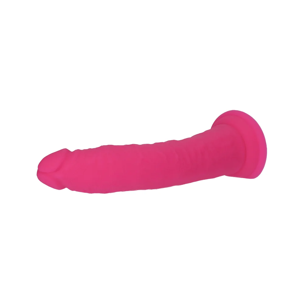 Ruse Jimmy Hot Pink Silicone Dildo with Suction Cup Base