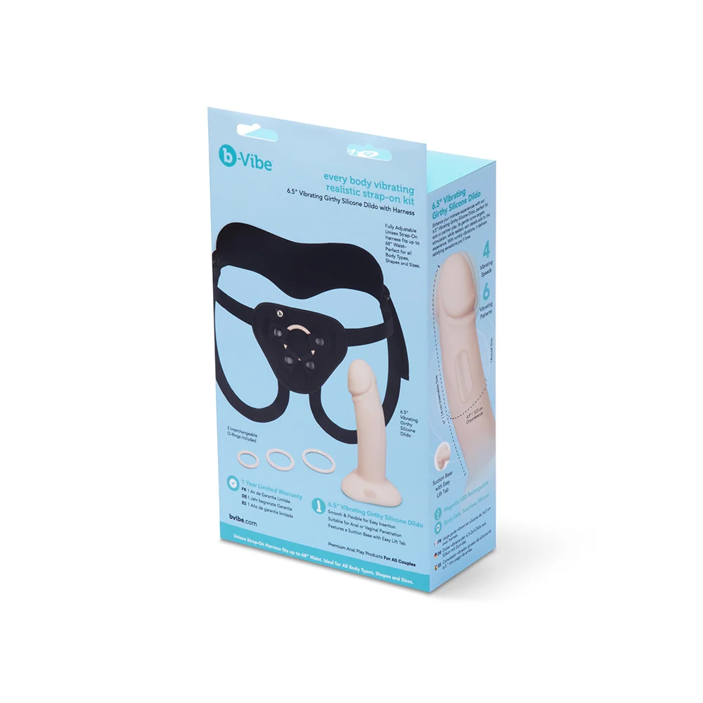 B-Vibe Every Body 震动仿真束带式假阳具套装