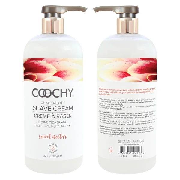 Coochy Shave Cream Sweet Nectar with Pear, Wild Berries and Apple Blossoms