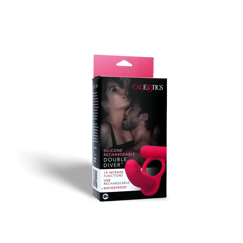 Couples Enhancers Double Diver 硅胶充电式阴茎环