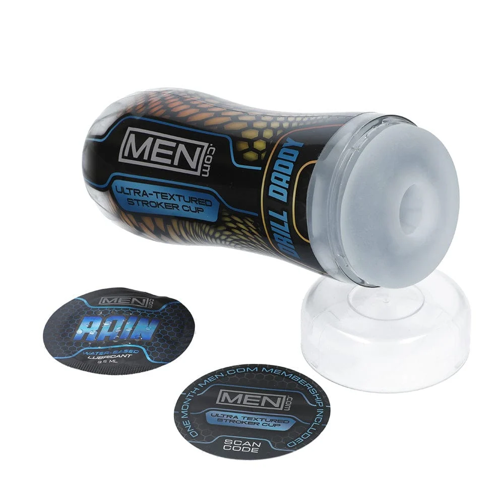 Men.com Ultimate Stroker Cup with Textured Silicone Sleeve and Suction
