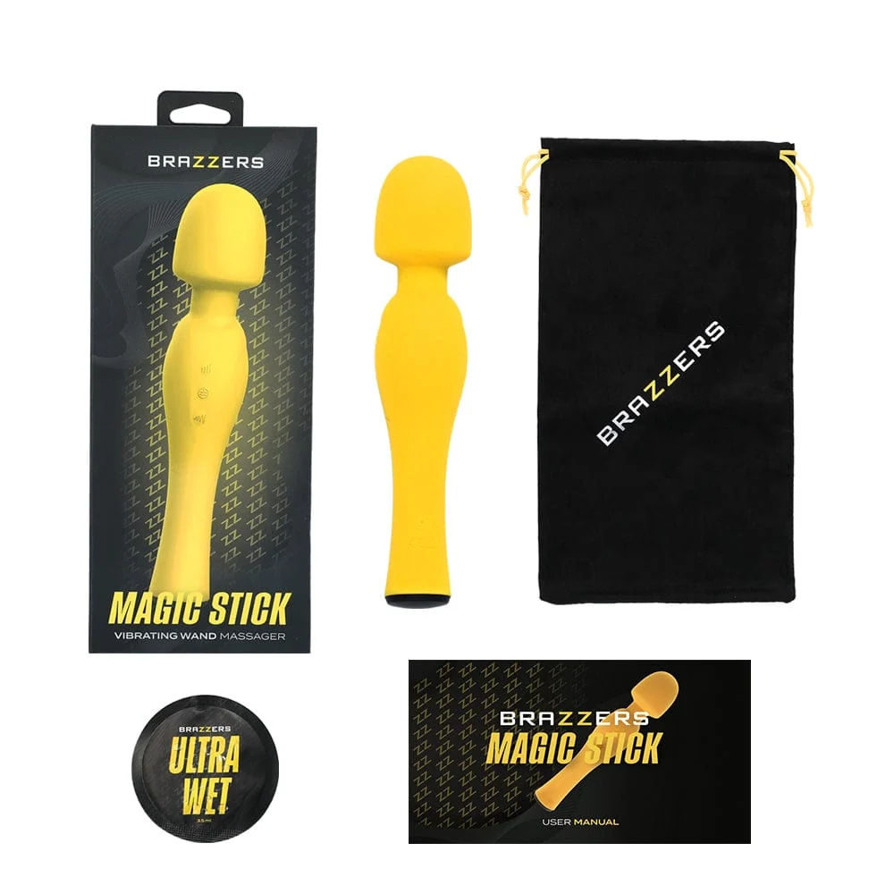 Brazzers Magic Stick Wireless Wand Massager with 8 Speeds
