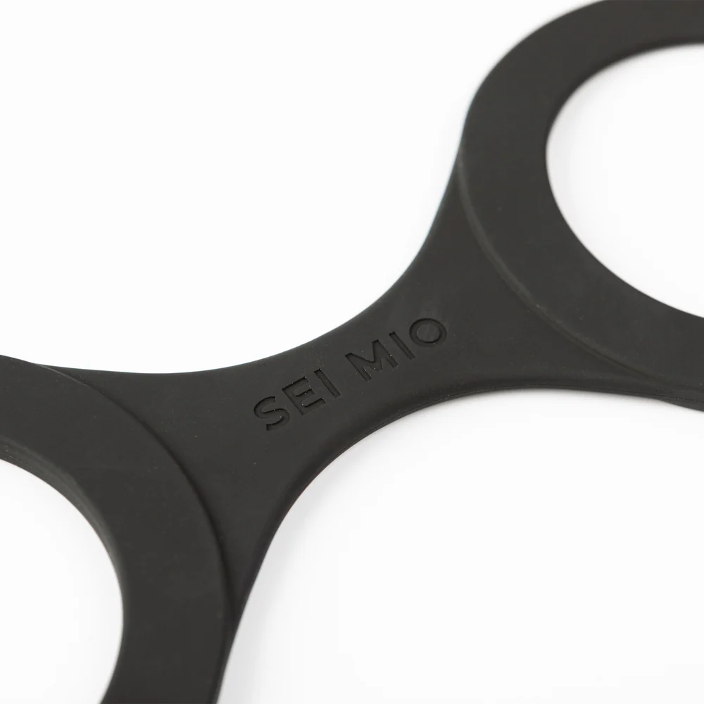 Sei Mio Handi-Cuffs Large Silicone Restraint Cuffs for Bigger Wrists