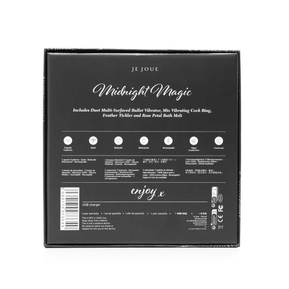Je Joue Midnight Magic Couples Kit - Mio, Duet, Tickler & Bath Melt