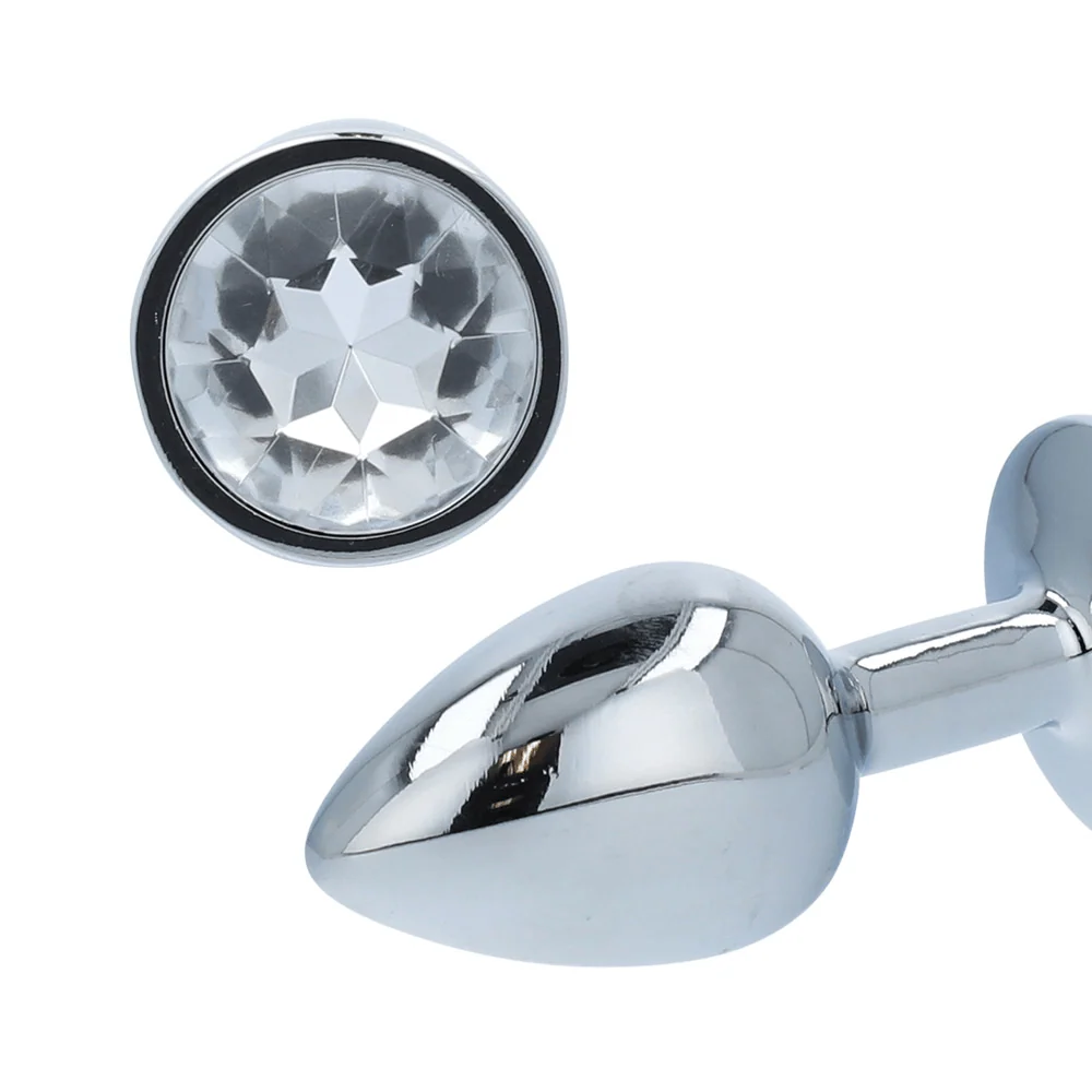 Booty Sparks Gem Anal Plug in Weighted Silvery Aluminum