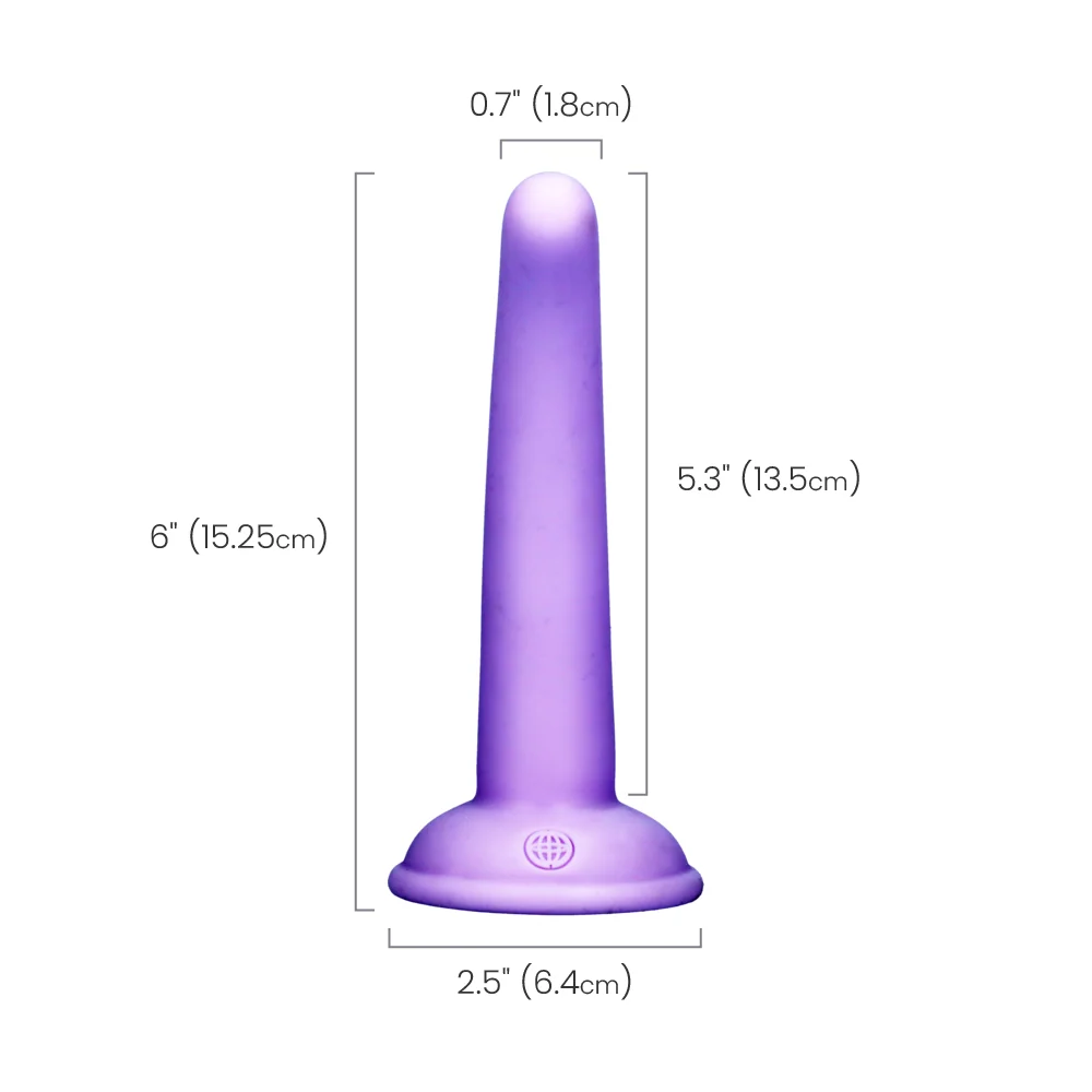 Dillio Platinum Curious Five Silicone Dildo with Suction Base