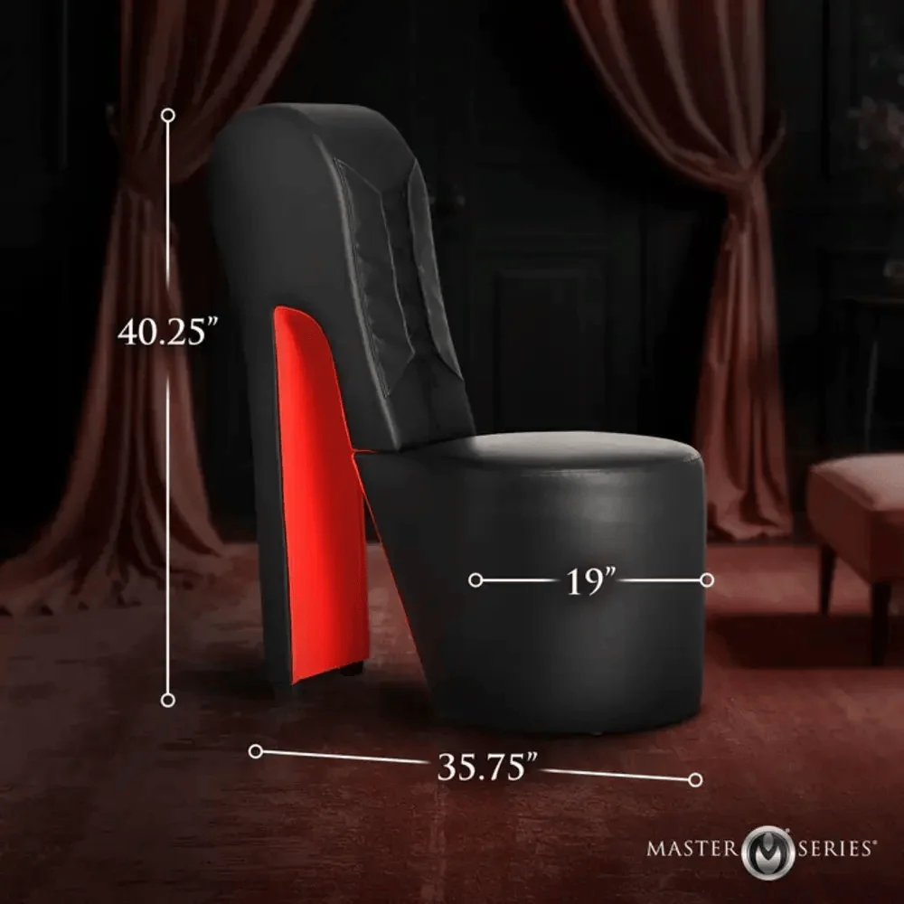 Master Series Stiletto BDSM Sex Chair in Pink and Black