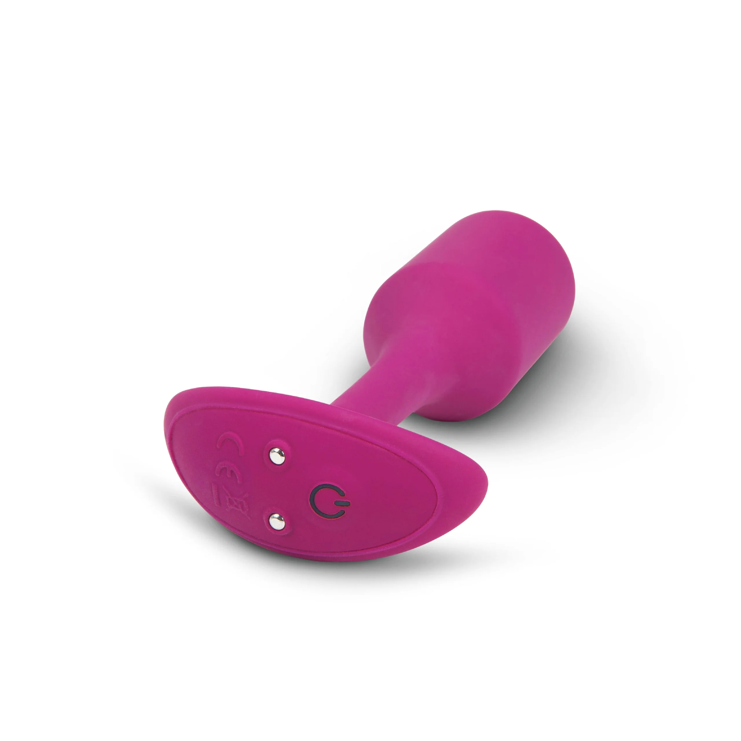 B-Vibe Vibrating Snug Plug 2 in Rose Silicone Body-Safe Anal Plug