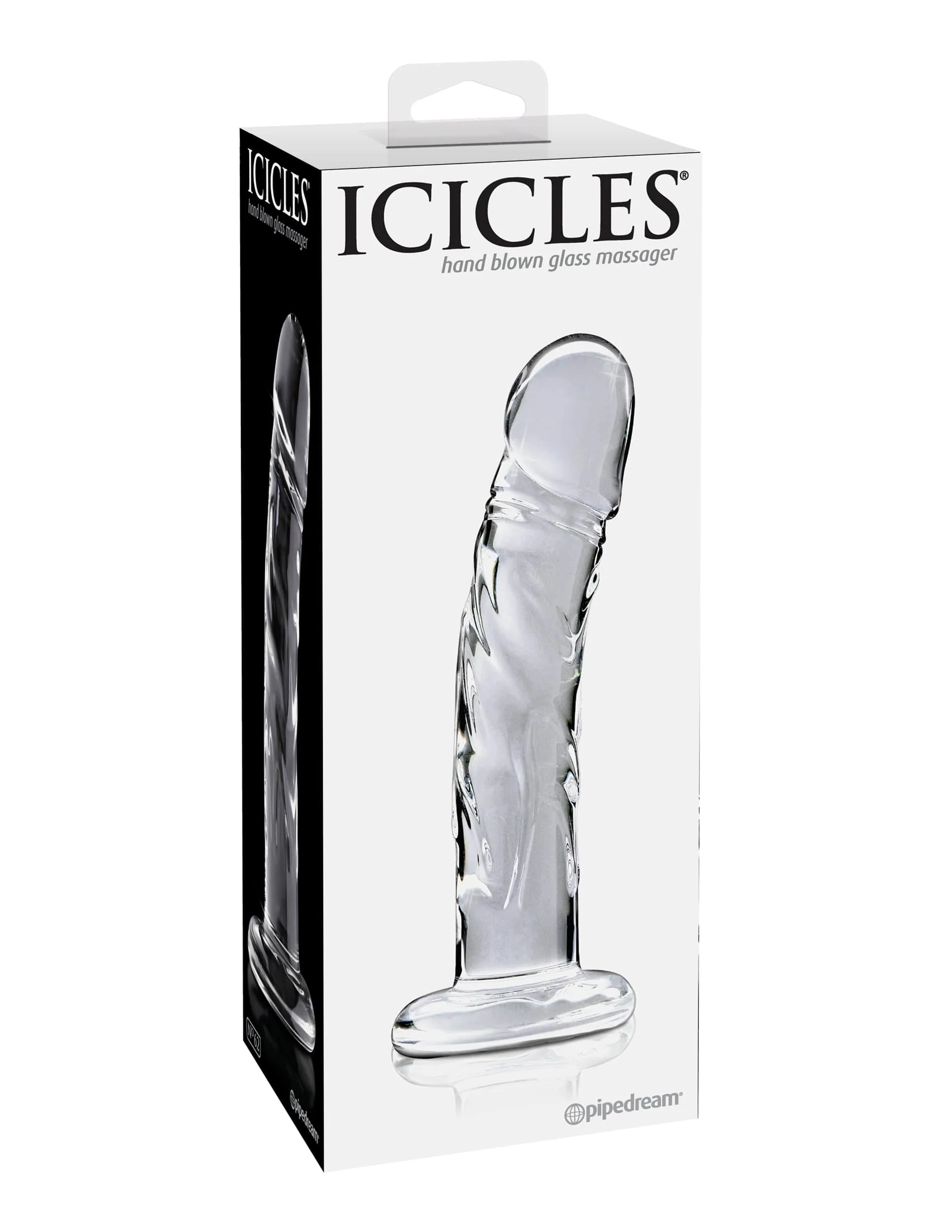 Icicles No. 62 逼真血管纹理玻璃按摩棒