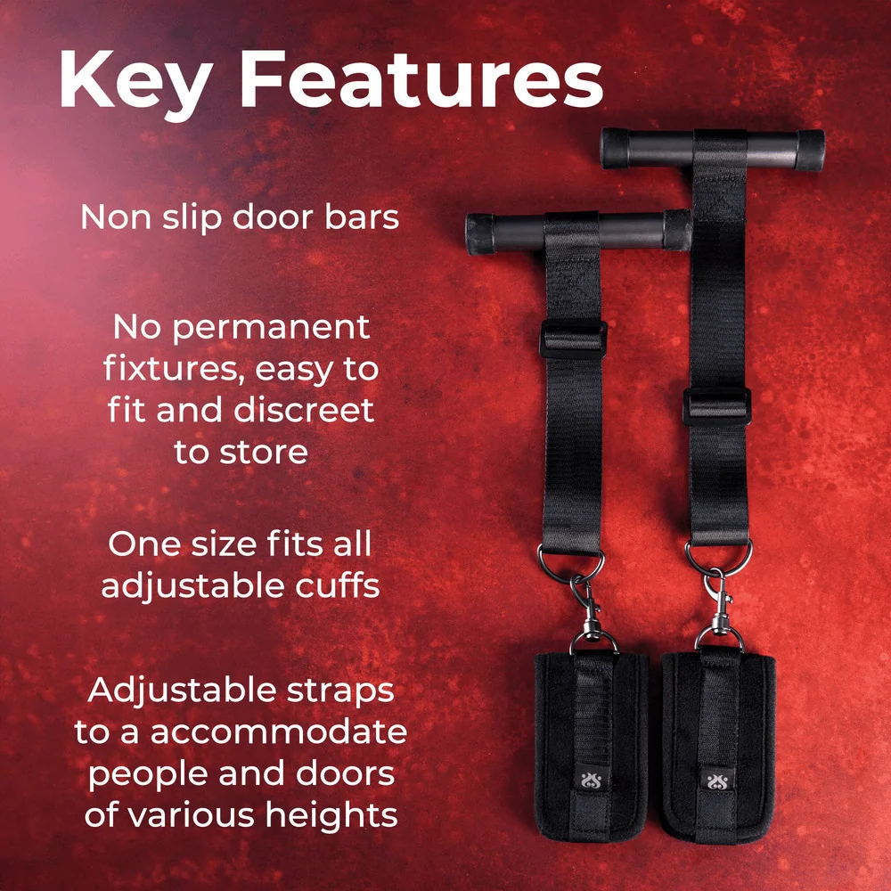 Sei Mio Doorway Control Play Over-Door Cuff Restraints for Adjustable Restraint