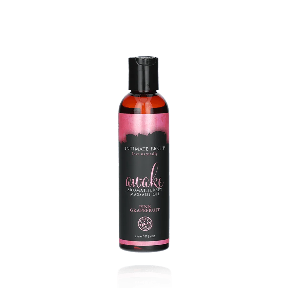 Intimate Earth Massage Oil in Fresh Cut Grass Scent
