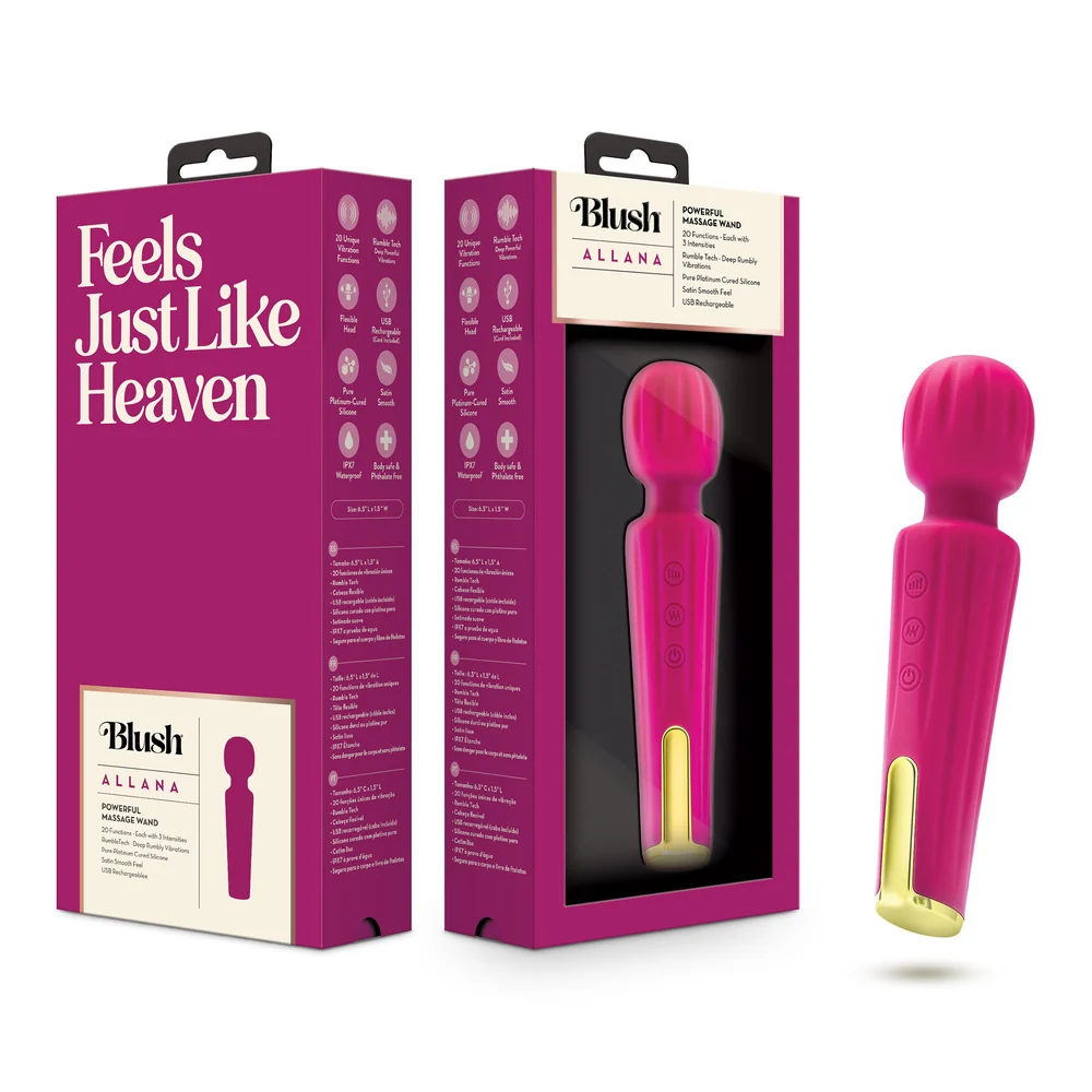 Blush Collection Allana Wand with Flexible Head and RumboTechT Motor