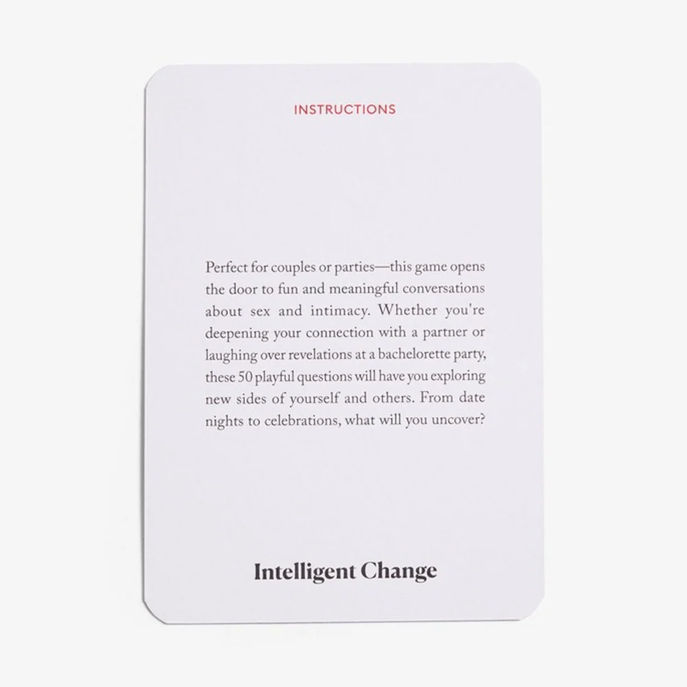 Intelligent Change Get Closer 亲密版情侣卡牌游戏