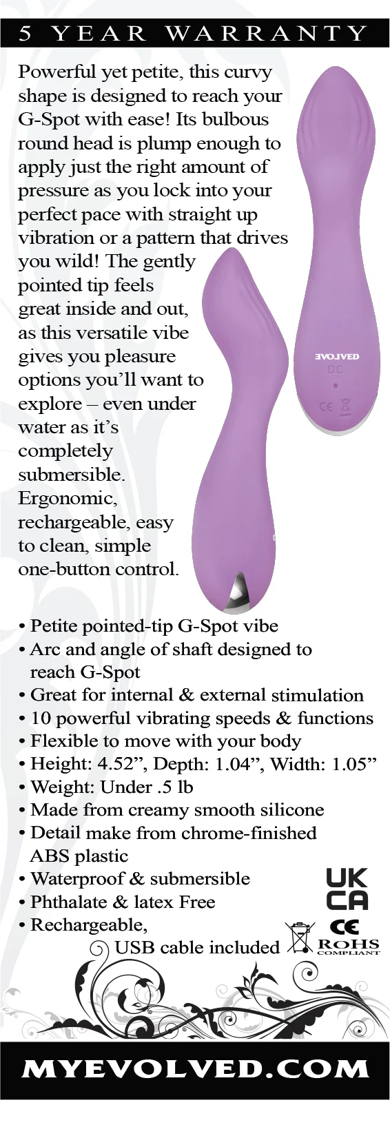 Evolved Novelties Lilac G 可充电 G 点震动棒