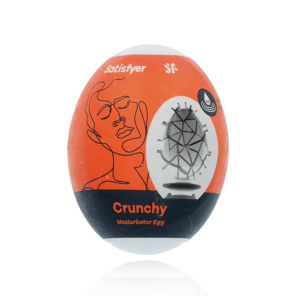 Satisfyer Masturbator Egg With Skin-Like Cyber-Skin Texture