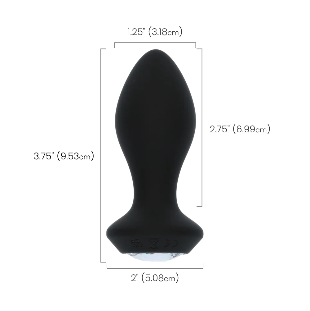 Power Gems Vibrating Crystal Petite Probe Rechargeable Anal Toy