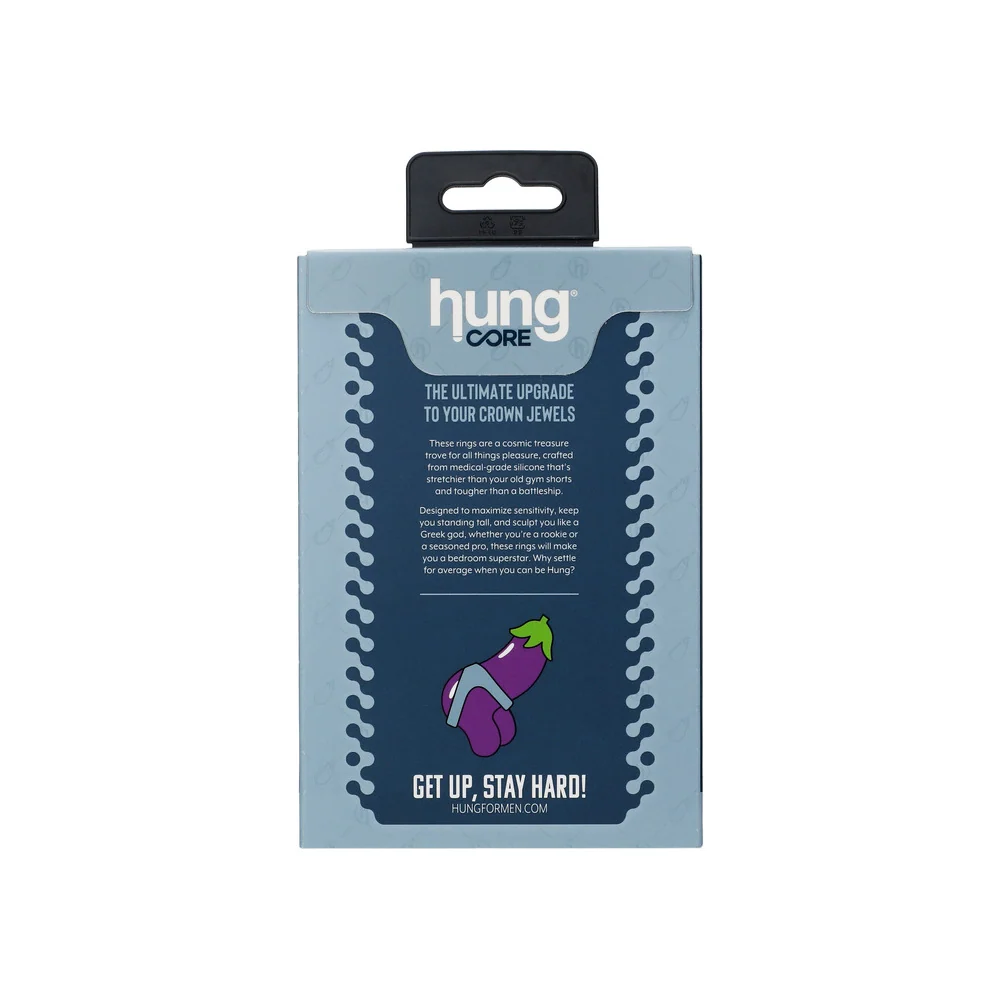 Hung 双环轮廓铂金级硅胶阴茎环