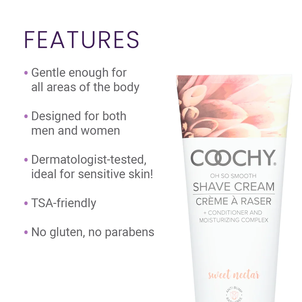 Coochy Shave Cream Sweet Nectar with Pear, Wild Berries and Apple Blossoms
