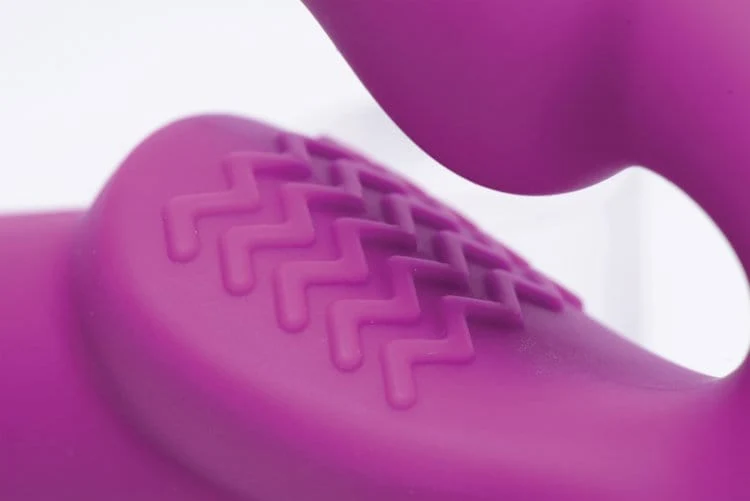 Strap-U Evoke Vibrating Strapless Strap On with Curved Shaft