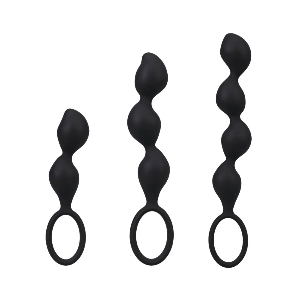 Mood Naughty Contour Beads Anal Trainer Set in Premium Silicone