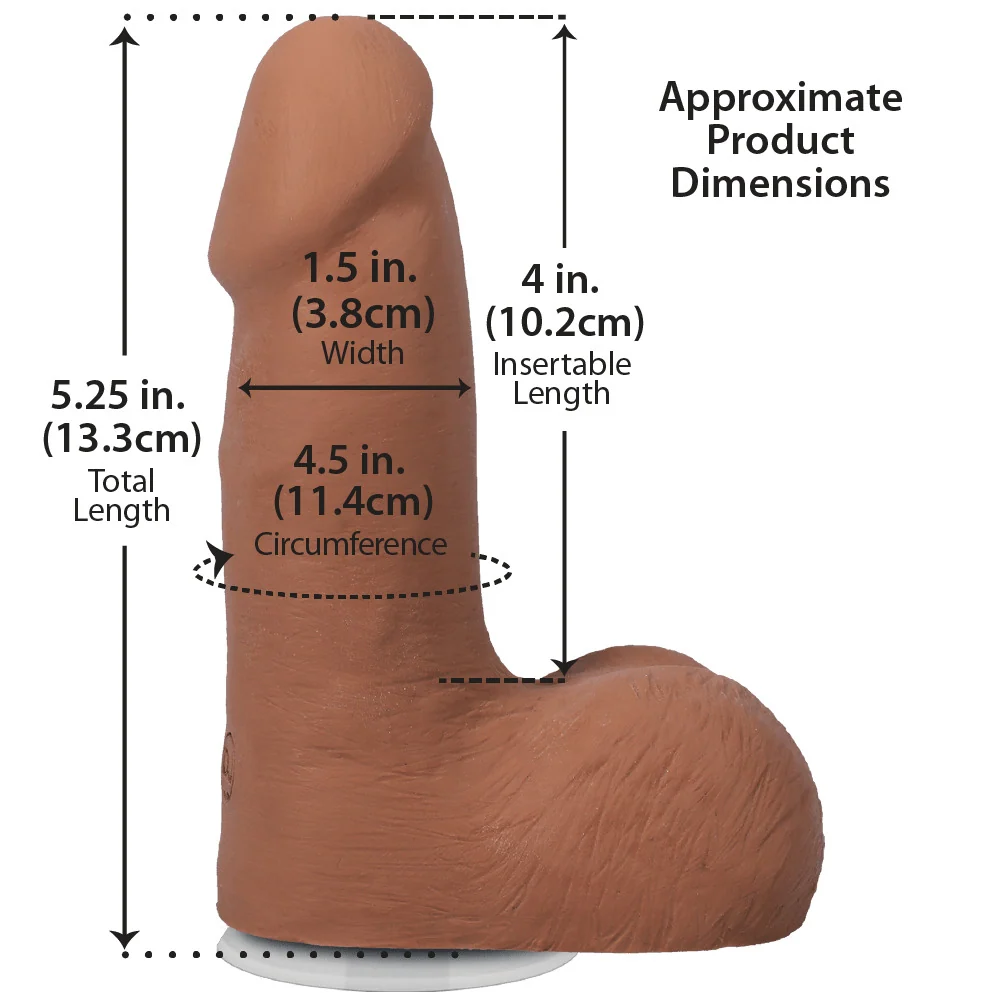 The Realistic Cock 5" Ultraskyn Dildo with Balls