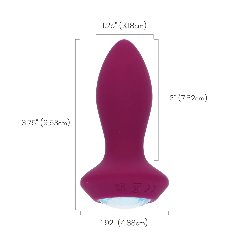 Power Gems Vibrating Crystal Petite Probe Rechargeable Anal Toy