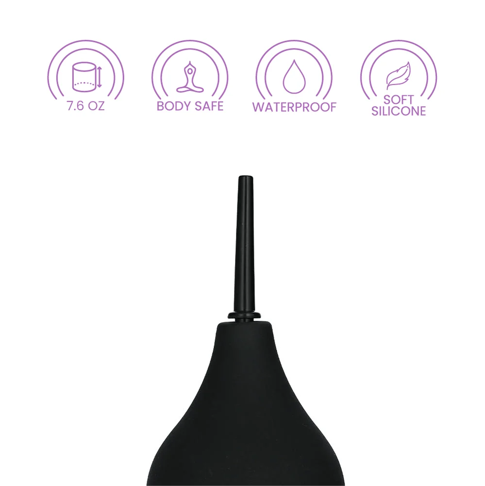 Cleanstream Thin Tip Silicone Enema Bulb for Comfortable Cleansing